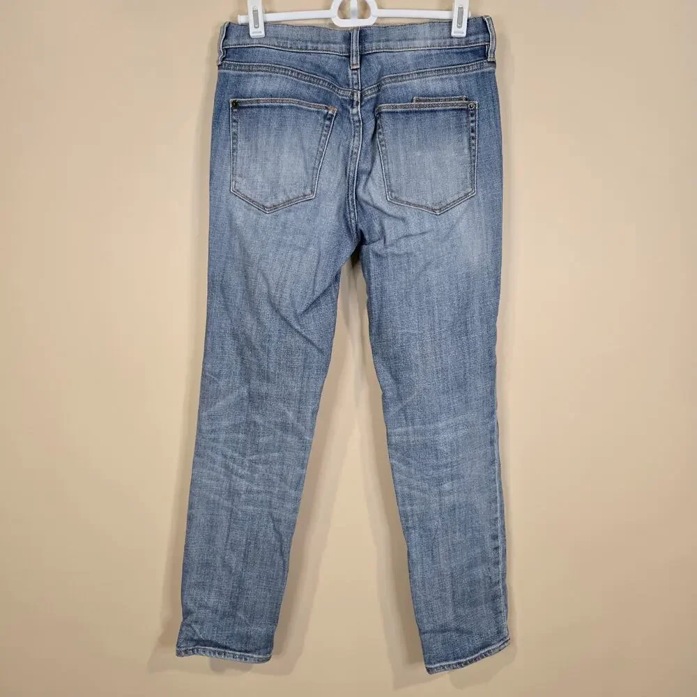Women's J. Crew Toothpick Distressed Denim Jeans | Size 24